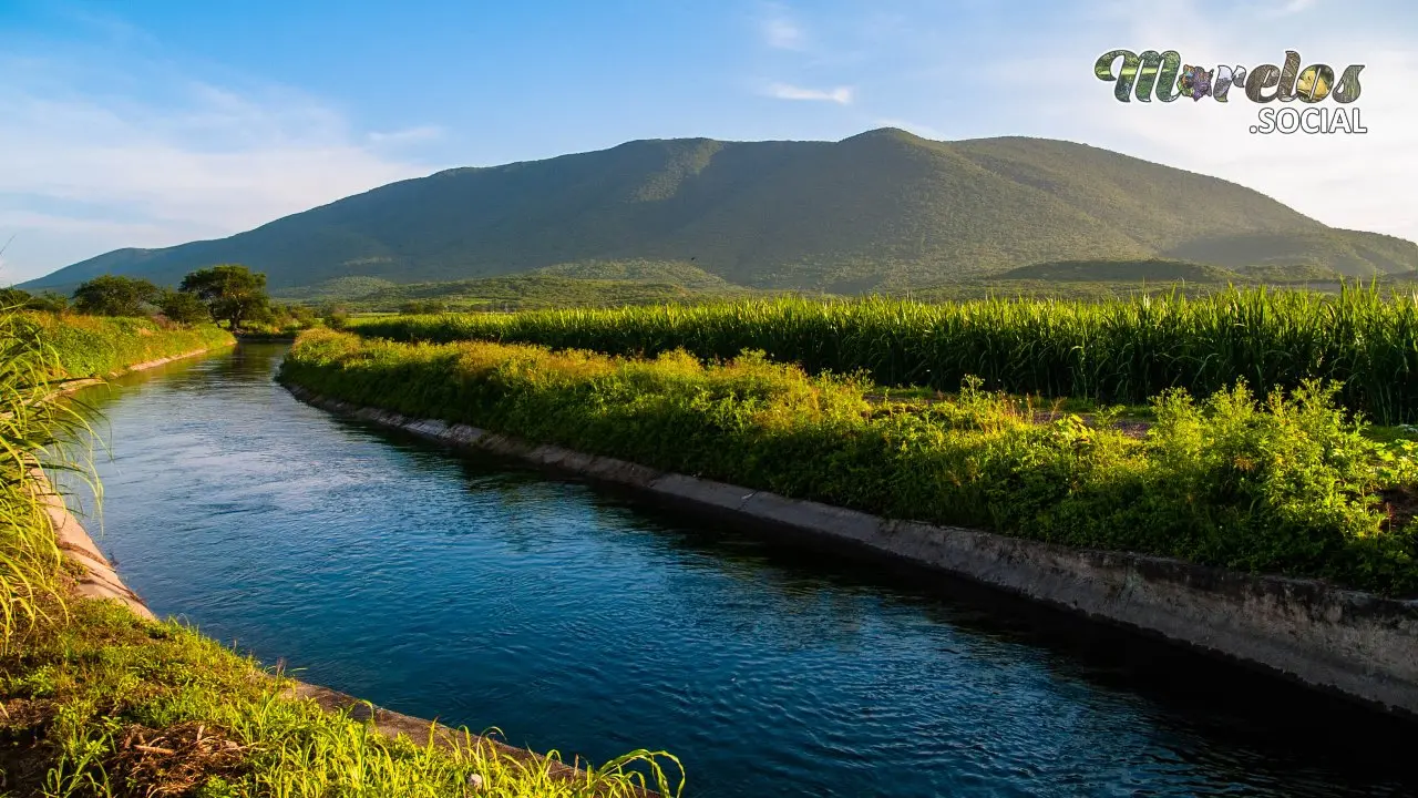 La serenidad verde y azul de Tlaltizapan captados en este paisaje del Canal y el Cerro Santa Maria