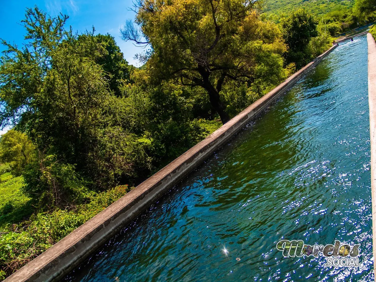 La cuchilla del Canal de Tlaltizapán en la colonia de Temilpa.