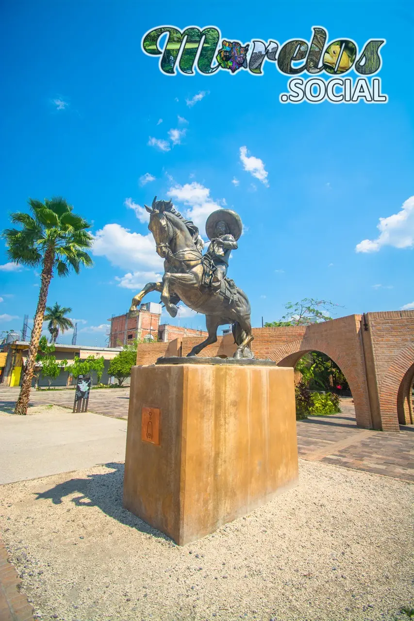 Escultura Emiliano Zapata en Jojutla.