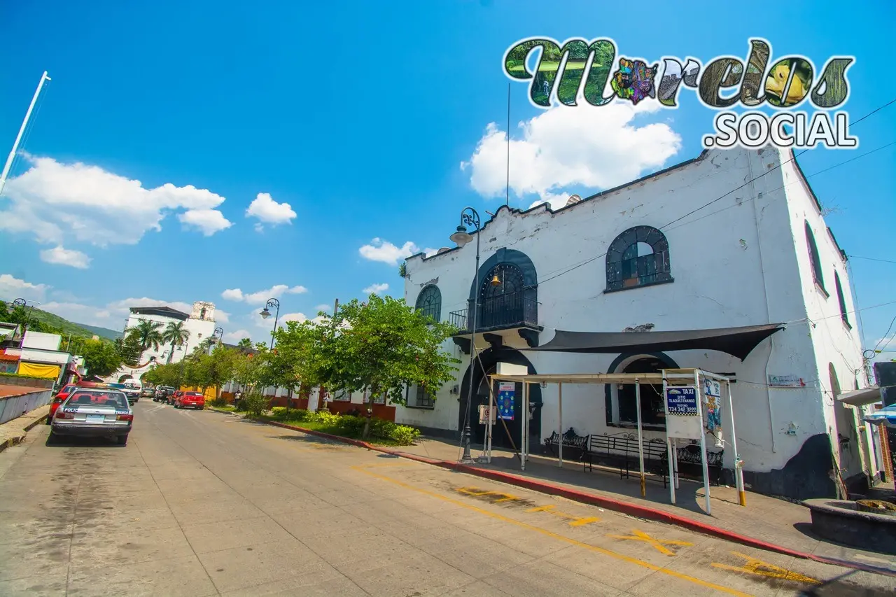 Calle Plaza revolución, Tlaquiltenango, Morelos.