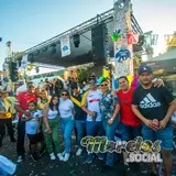 Ambiente familiar en carnaval morelense Santa Ana California 2021.