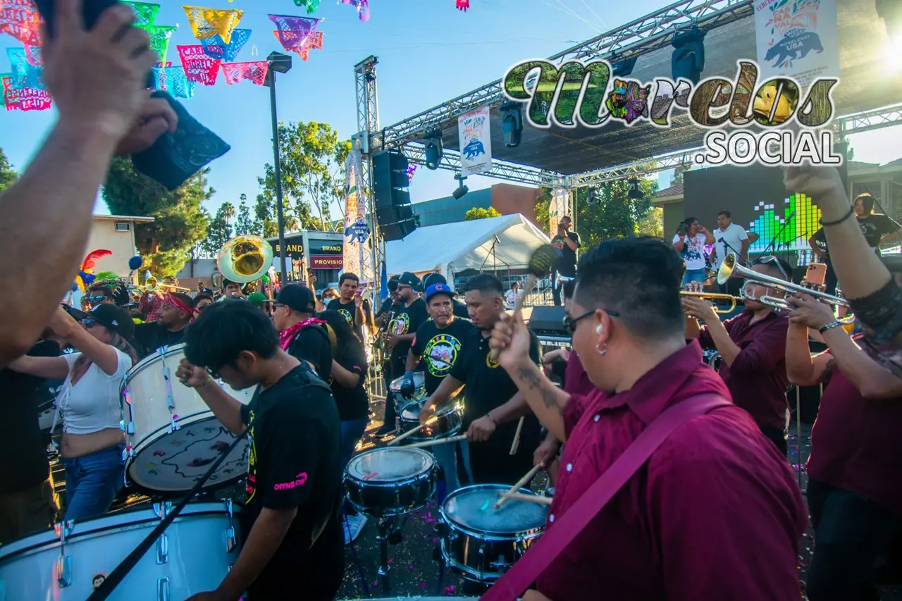 Los musicos en el carnaval morelense USA 2021.