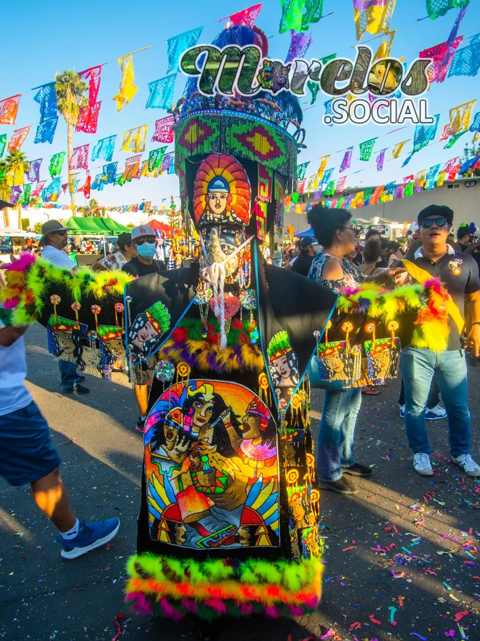 Chinelo en Santa Ana California carnaval morelense 2021.