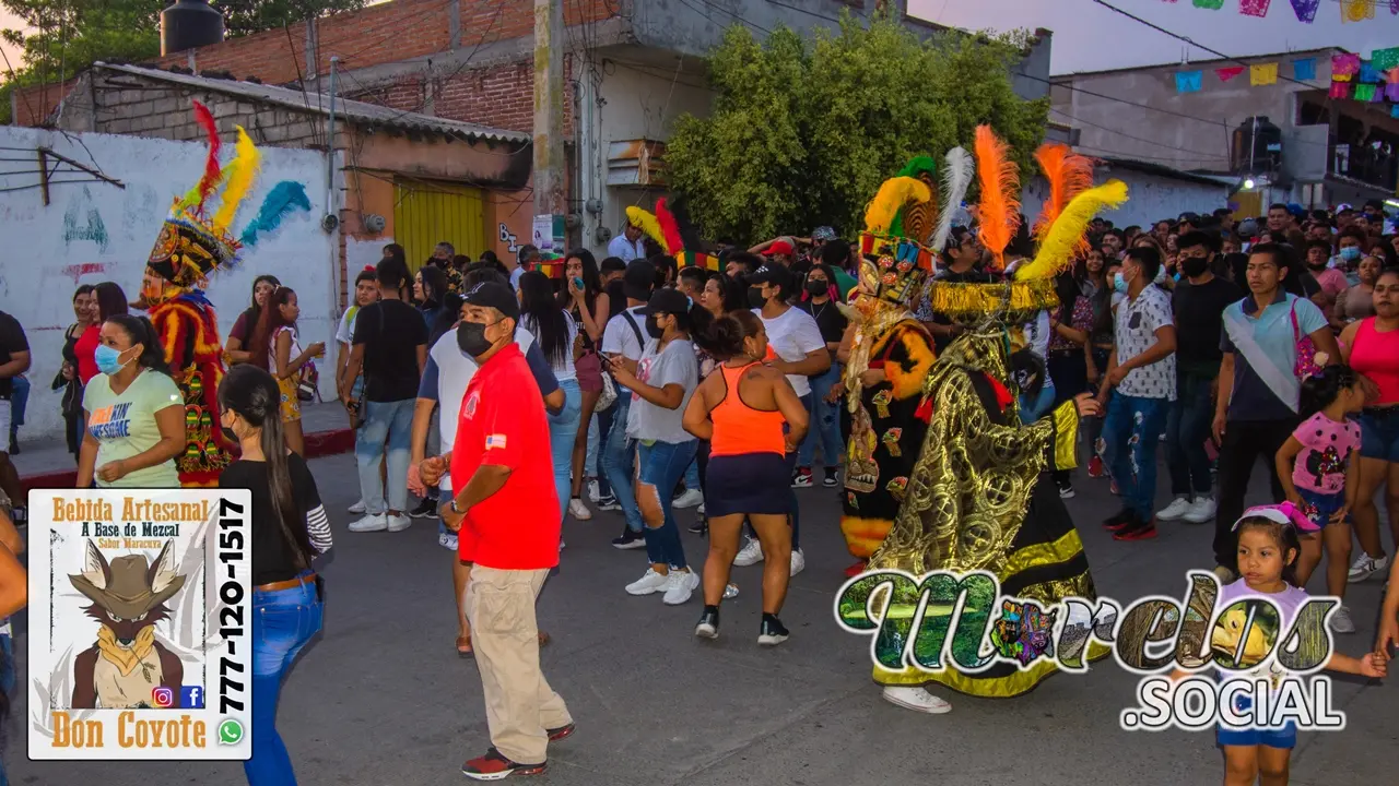 Avanzando en el recorrido del primer encuentro de comparsas Tlaltizapán 2022.