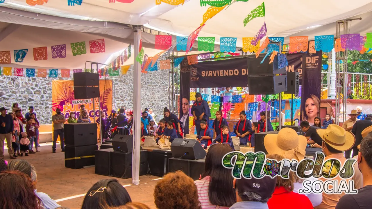 Bailables tradicionales en la Feria del Pulque y la Barbacoa 2022 de Huitzilac