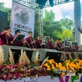 La banda de música del gobierno del estado de Morelos en Yecapixtla.