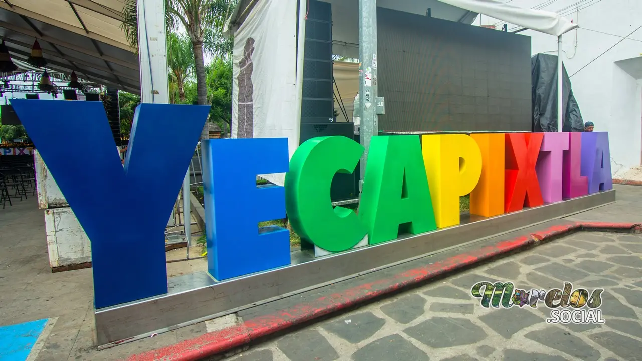 Letras del municipio de Yecapixtla Morelos.