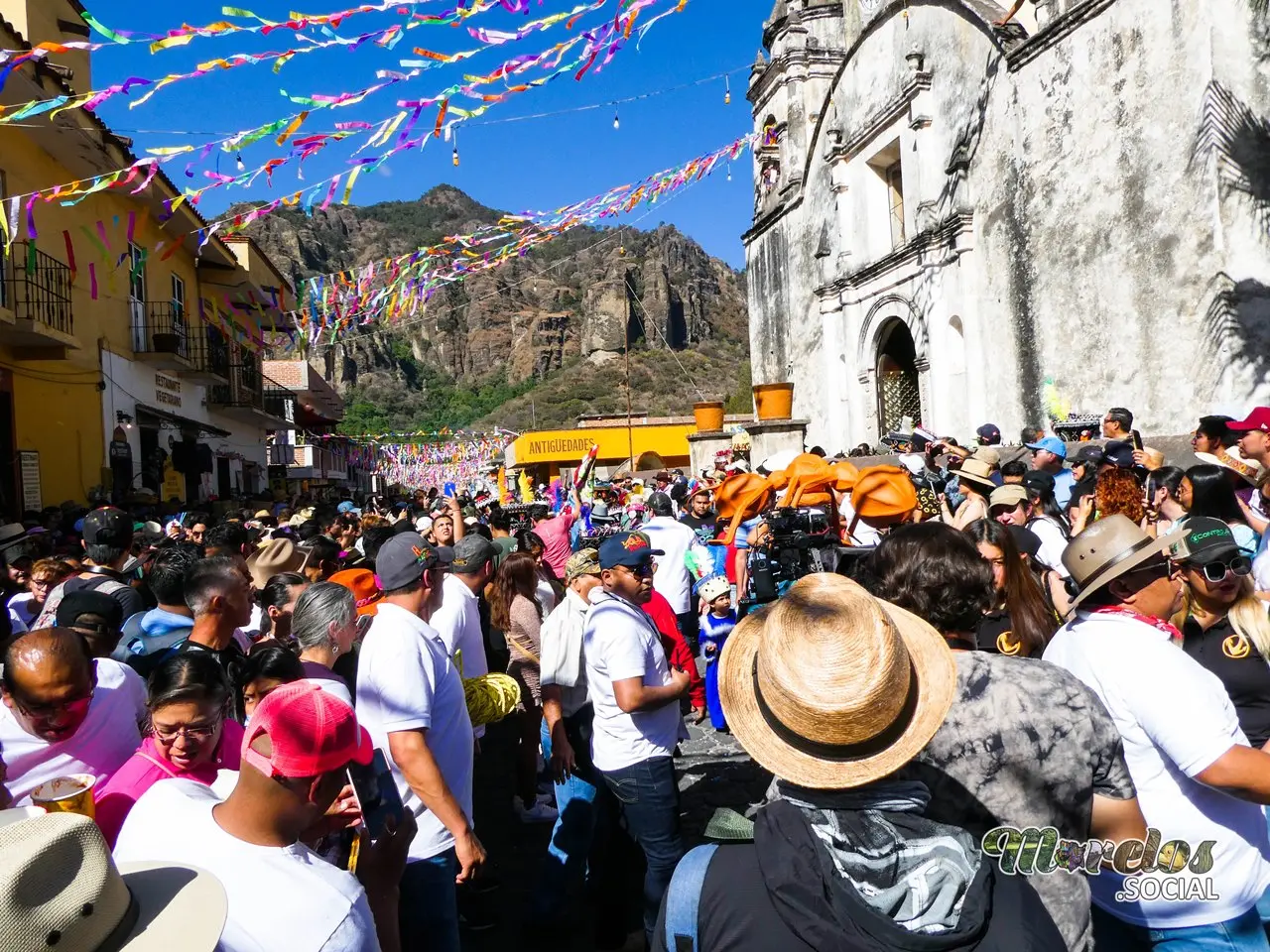 En la iglesia de la Santísima Trinidad de Tepoztlán.