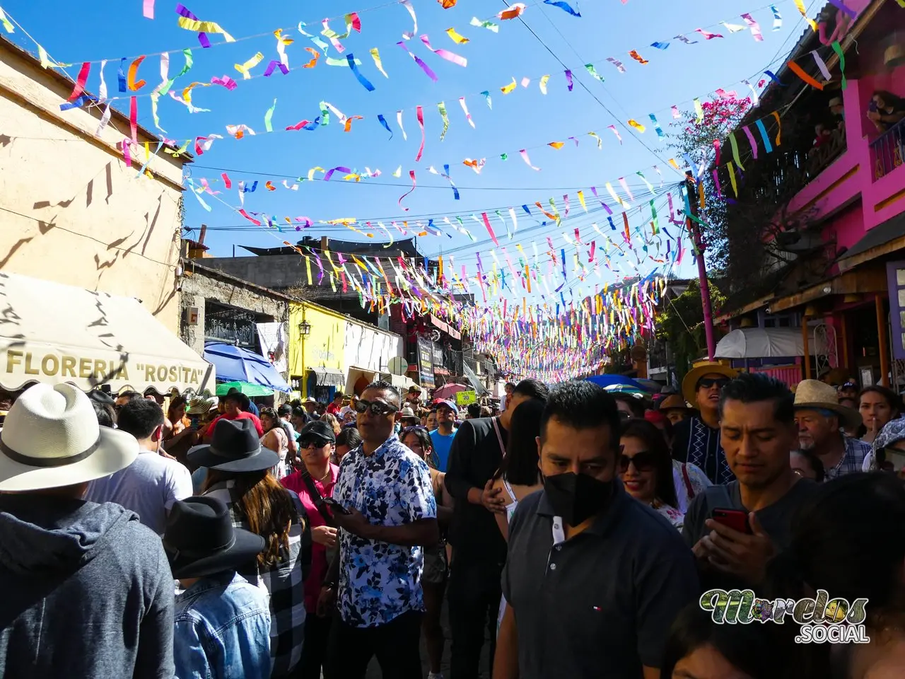 Calle Del Tepozteco sábado de carnaval 2023.