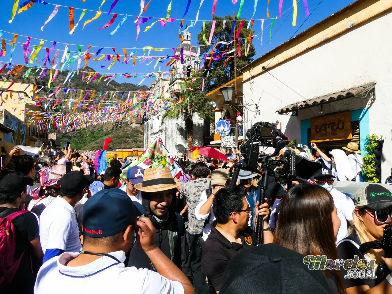 Recorrido infantil de los chinelos.