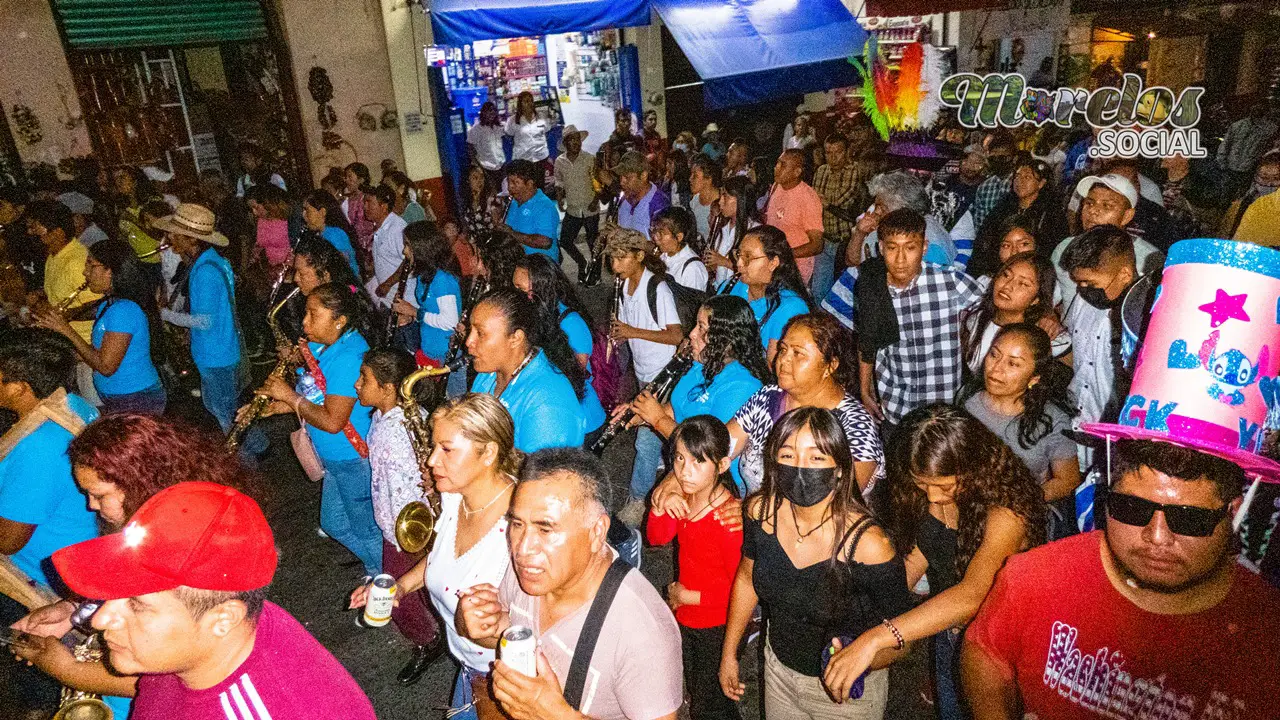 Gran convocatoria recorrido chinelo en Tlayacapan, Morelos.