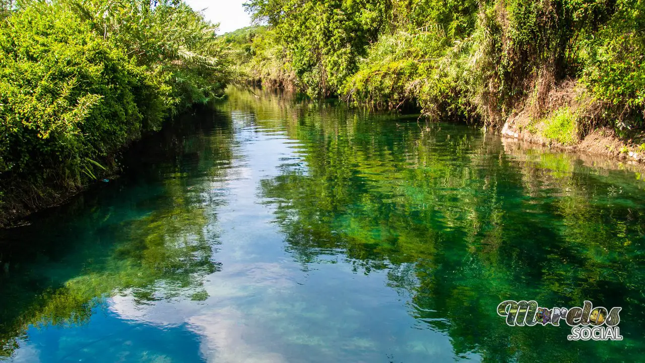 El final del rio de Las Estacas antes de pasar pos Las Compuertas en Tlaltizapán, Morelos