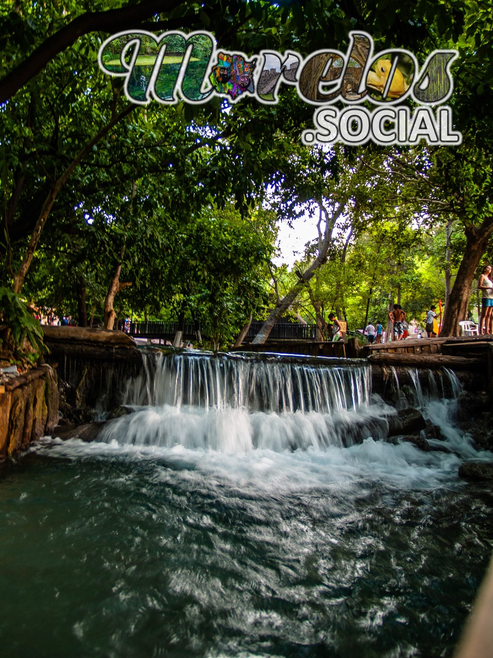 Bonitas cascadas las del balneario "Las Huertas" en Tlaquiltenango, Morelos