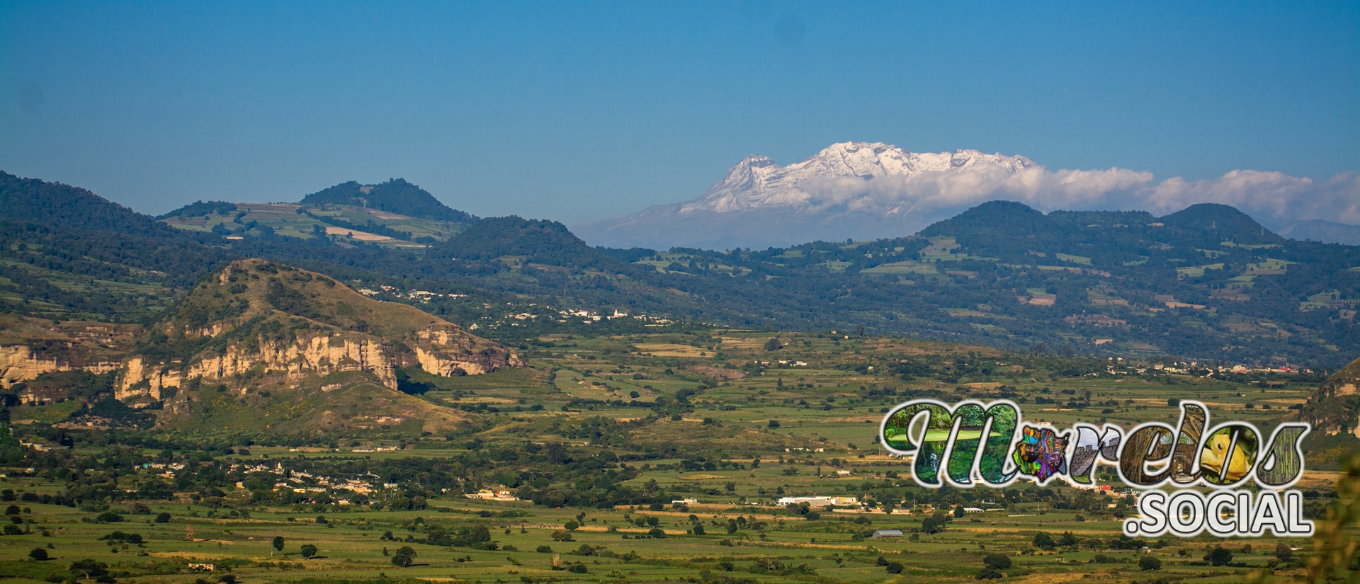 Panorama en el pueblo magico de Tlayacapan, Morelos