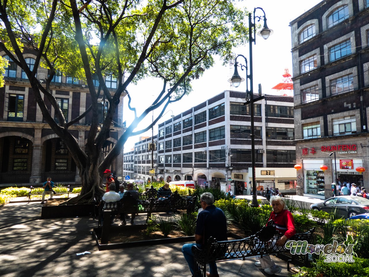 Jardin Juárez en el centro de Cuernavaca, Morelos