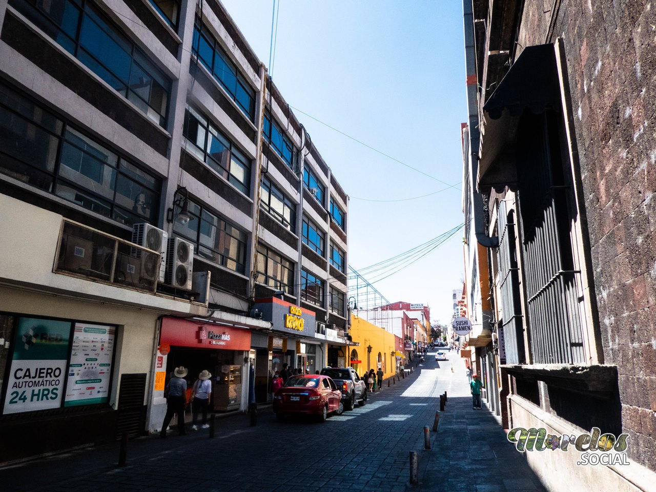 Calle Lic. Ignacio L. Rayon en el centro de Cuernavaca.