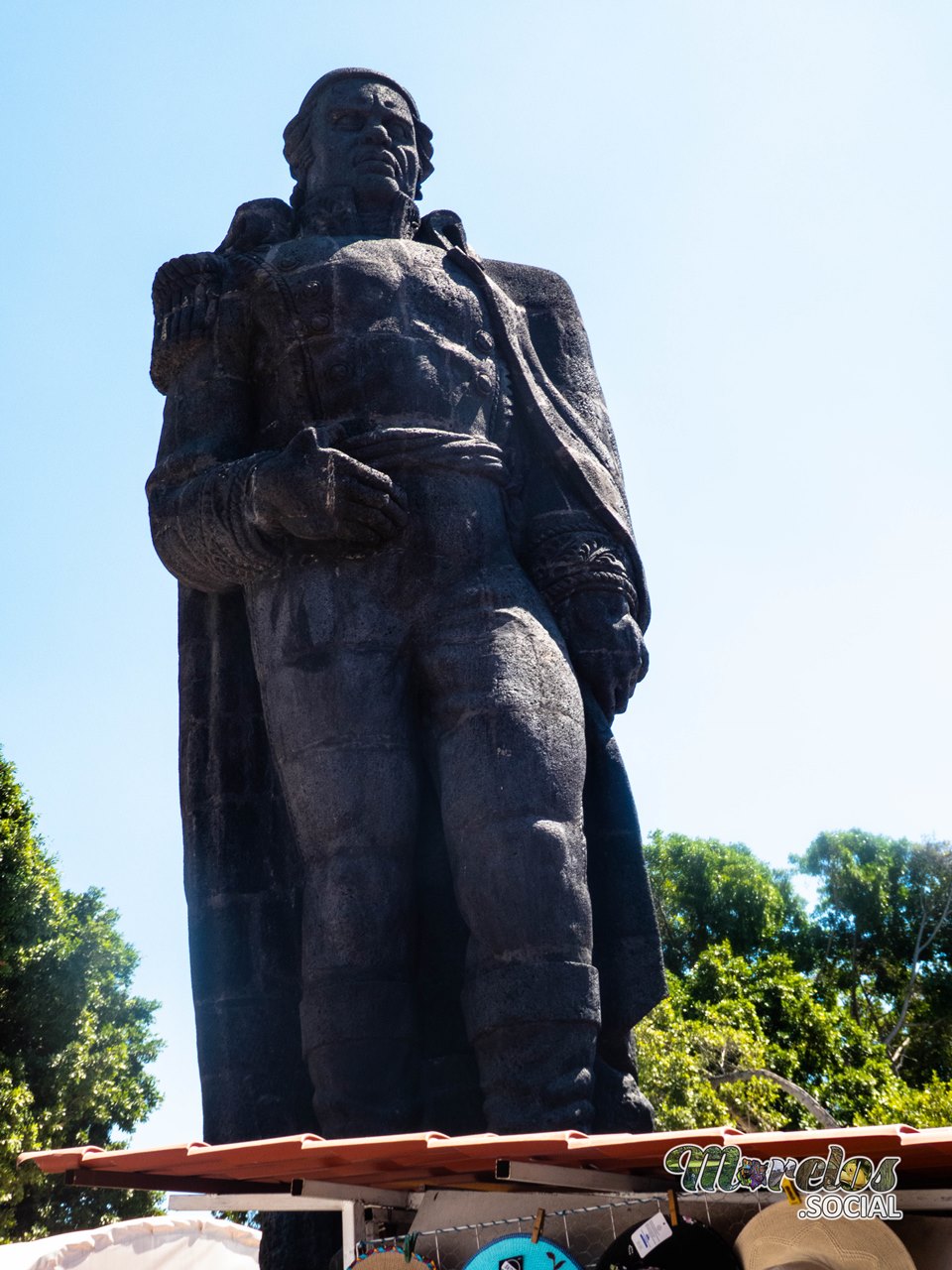 Escultura de José María Morelos y Pavón.