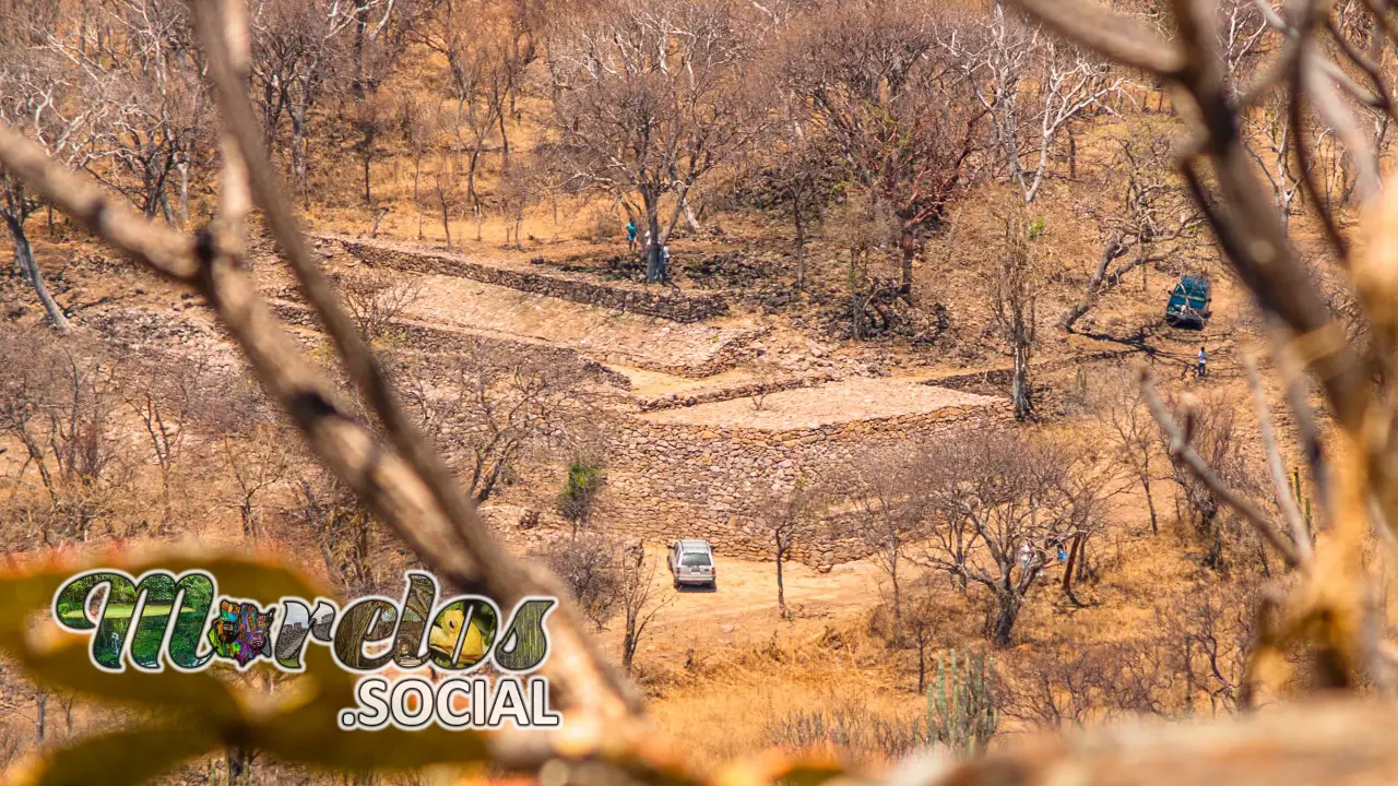 Juego de pelota en la Zona Arqueologica de Chimalacatlán