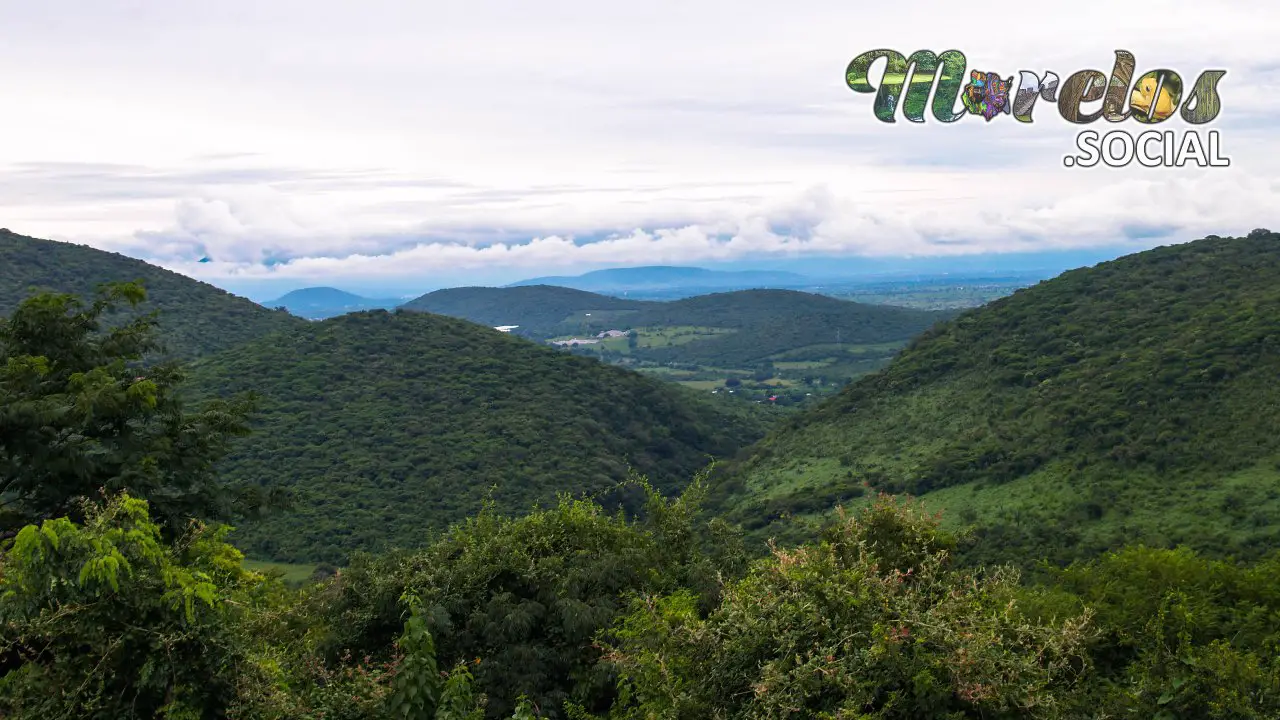 Los cerros sobre los que se edifico la ciudad de Xochicalco